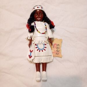 Vintage Cherokee Native American Doll Qualla Reservation in N.C. Tags Attached